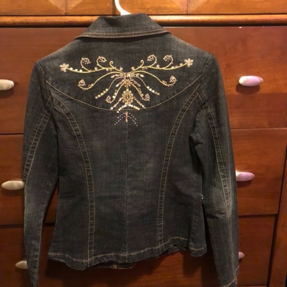 Rhinestone Denim Jacket